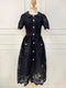 Women Elegant Heavy Lacey Medi Dress